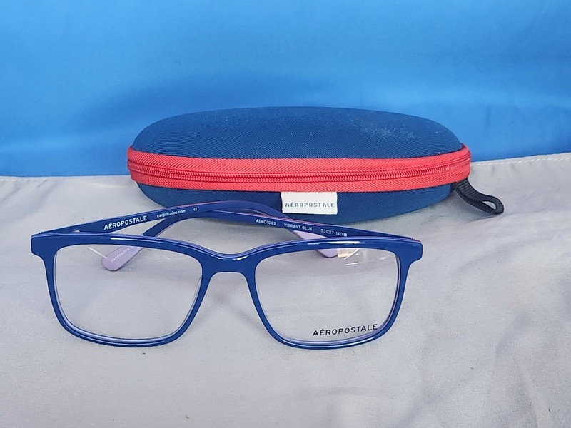 New Aeropostale Women’s/Tween’s Eyeglass Frame Aero 1002 Vibrant Blue53-17-140