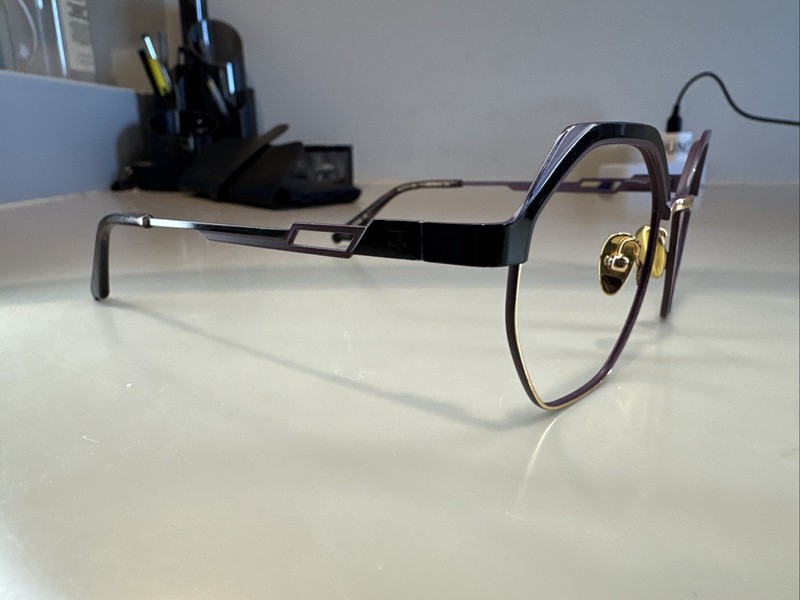 Coco And Breezy CB Soul 101 Eyeglass Frames Purple And Black 52[]17 145 #309