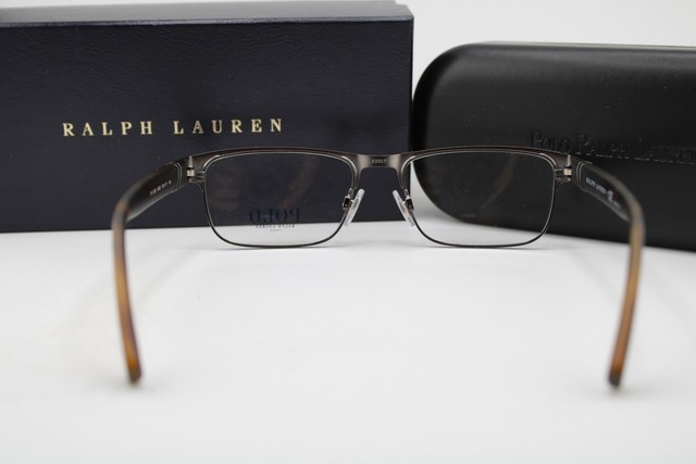 NEW POLO RALPH LAUREN PH 1203 9422 GUNMETAL HAVANA AUTHENTIC EYEGLASSES 53-17 gallery