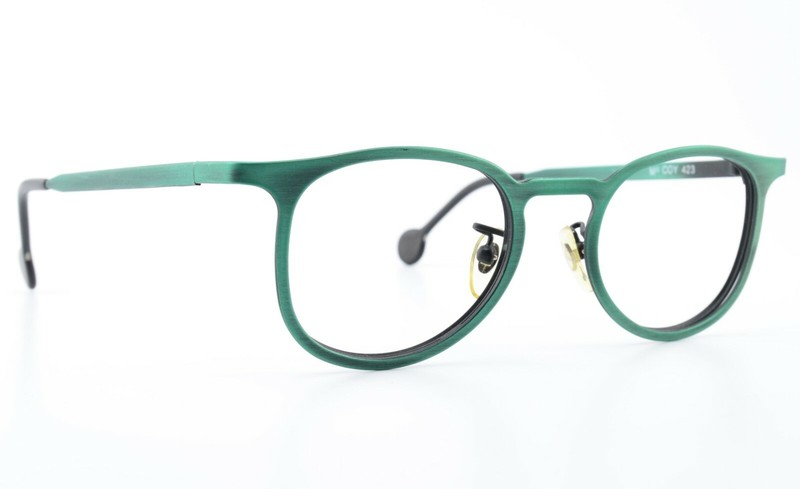 L.a.Eyeworks Glasses Frame Model Mc Coy 423 Vintage Green Metallic Italy c1993