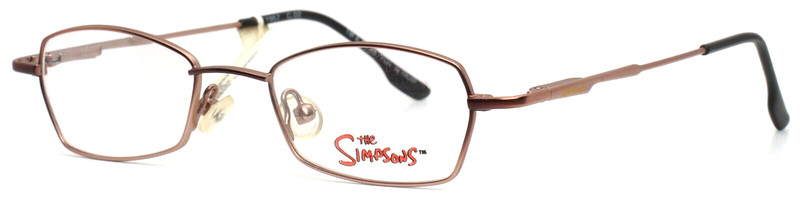 THE SIMPSONS TC1957 02 Rose Gold Girls Kids Rectangle Eyeglasses 42-17-130 B:25