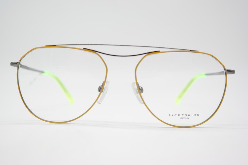 Liebeskind Eyeglasses 11063 Orange Silver Oval Frame New