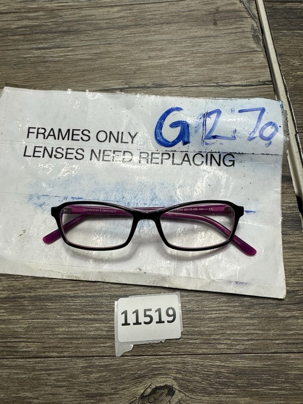 PRODESIGN DENMARK 1732 c.6022 BLACK PINK EYEGLASSES FRAME 50-15-135 B28mm