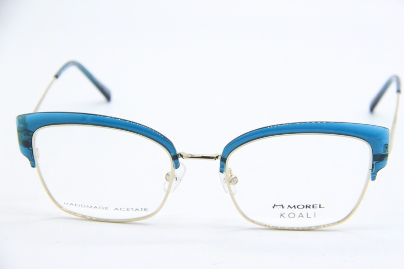 NEW MOREL KOALI 20069K VD14 BLUE GOLD ACETATE AUTHENTIC EYEGLASSES 54-20 gallery