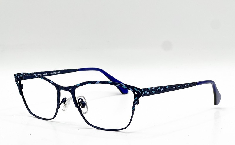 NEW C-ZONE L2212 60 DARK BLUE/BLUE/LIGHT BLUE AUTHENTIC EYEGLASSES 51-17