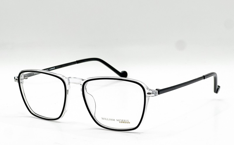 NEW WILLIAM MORRIS LN50139 C1 CRYSTAL BLACK AUTHENTIC EYEGLASSES 52-18