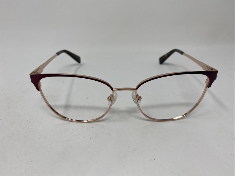 KENNETH COLE KC 0877 070 53/16/135 BURGUNDY GOLD FLEX HINGE EYEGLASSES 3406