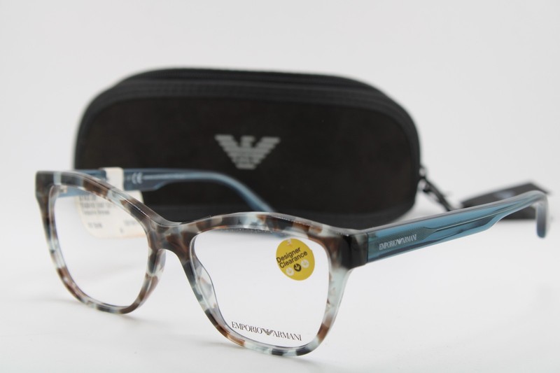 NEW EMPORIO ARMANI EA 3193 5097 TORTOISE BLUE AUTHENTIC FRAMES EYEGLASSES 52-16