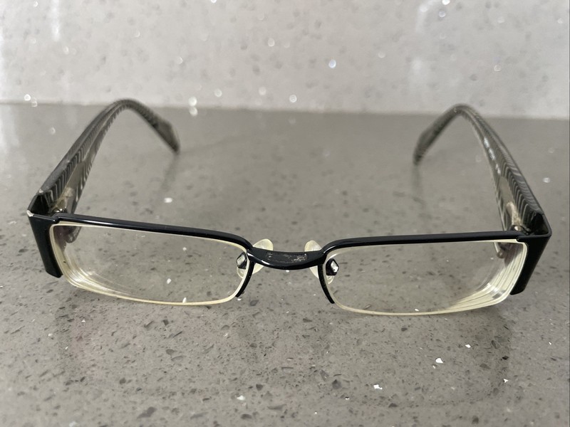 TAKUMI T9721 Black EYEGLASSES SUNGLASSES FRAMES ONLY 47-17-135 half rim rectangl