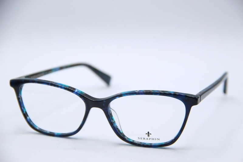NEW SERAPHIN WINDEMERE/8762 BLUE TORT AUTHENTIC DESIGNER EYEGLASSES 53-15