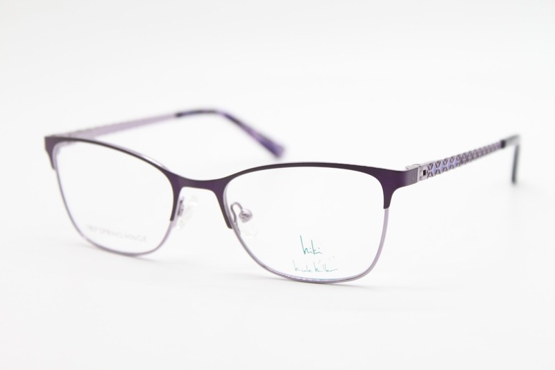 NEW NIKI NICOLE MILLER EMMA C03 PURPLE AUTHENTIC EYEGLASSES 50-17