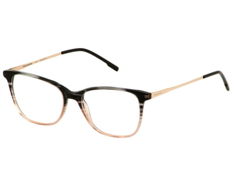 MOLESKINE MO1121 04 Black Pink Gradient Ultra Light Womens Eyeglasses 52-16-145