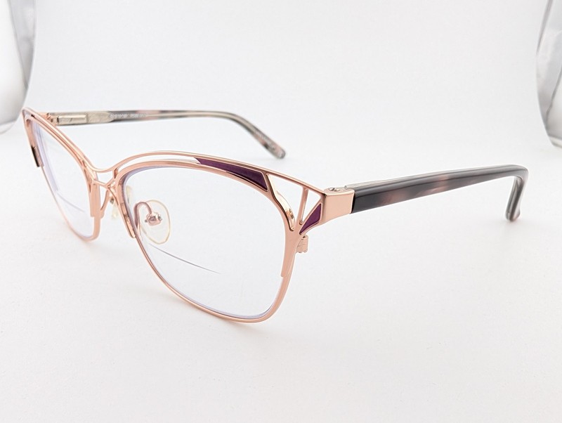 Wittnauer Eyeglasses, Frames Only, Nell, 52-16-135, Metal/Plastic, Rose Gold gallery