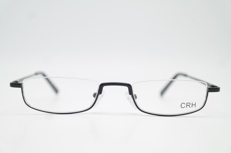 CRH 0-2991 Black Half-Rim Eyeglasses New
