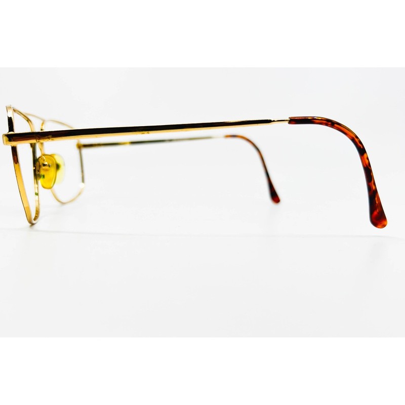 Capri Olive Eyeglasses Mens Gold Aviator Double Bridge 56-19-140 gallery