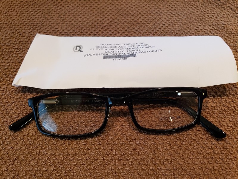 ROMCO R 5A, Military eyeglass frames Black 52 20 155 NEW