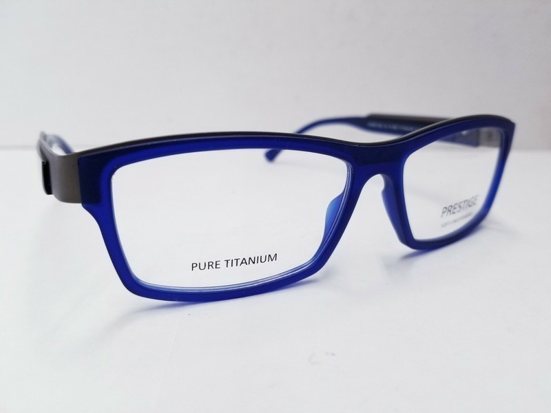 Prestige PT5778 C1 56-15-140 Designer Eyeglasses Frame Matte BLUE gallery