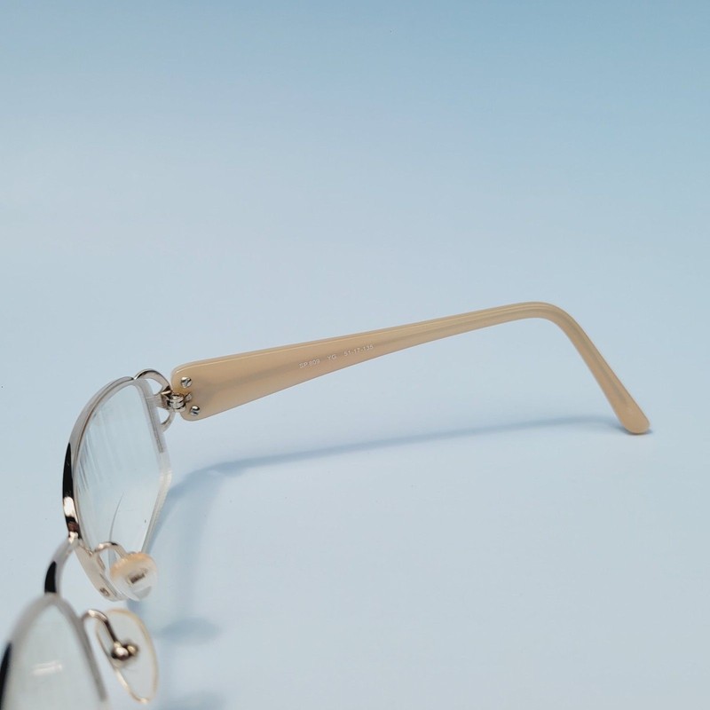 Splendor SP809 YG Eyeglasses beige half frame eyewear gallery