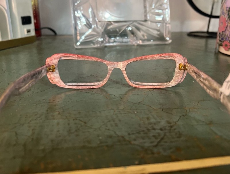 Dolce & Gabbana DG3086 Pink Marble and Tortoise Rectangle Eyeglasses gallery