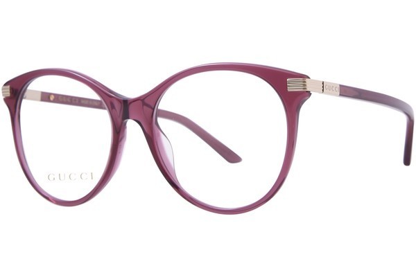 Gucci GG1450O 003 Eyeglasses Women’s Burgundy Full Rim Cat Eye 53-18-140