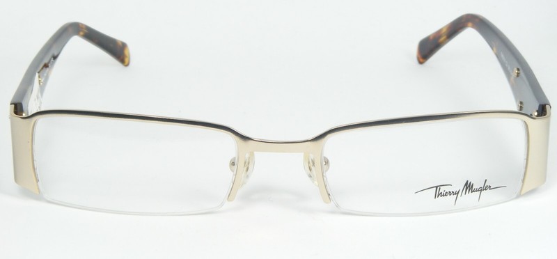 THIERRY MUGLER TM9214 C2 PALE GOLD /TORTOISE EYEGLASSES GLASSES 50-19-135mm gallery