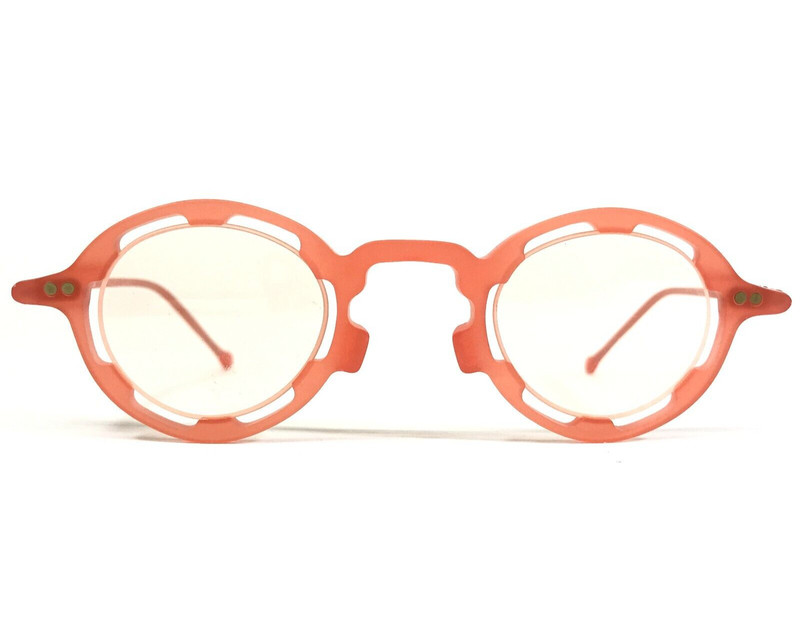 Vintage la Eyeworks Eyeglasses Frames REGUMBA 226M Matte Orange Round 35-23-135
