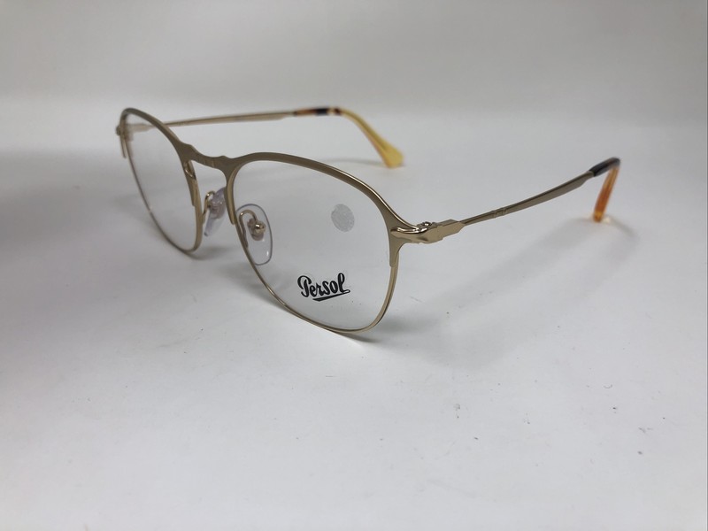 PERSOL 7007-V 1069 51-19-145 MATTE GOLD ITALY EYEGLASSES FRAME N620 gallery