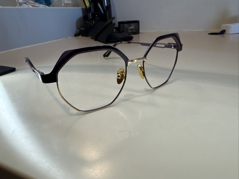 Coco And Breezy CB Soul 101 Eyeglass Frames Purple And Black 52[]17 145 #309 gallery