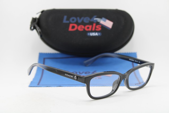 NEW COACH HC 6147U 5002 BLACK CLEAR FADE AUTHENTIC EYEGLASSES 54-15 gallery