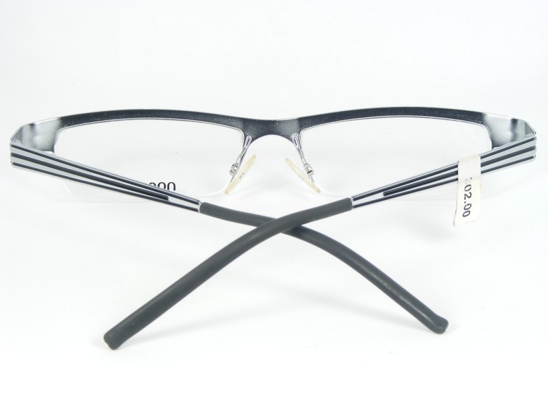 Noego metys 6 C58 SILVER /BLACK EYEGLASSES GLASSES FRAME 51-18-129mm France gallery