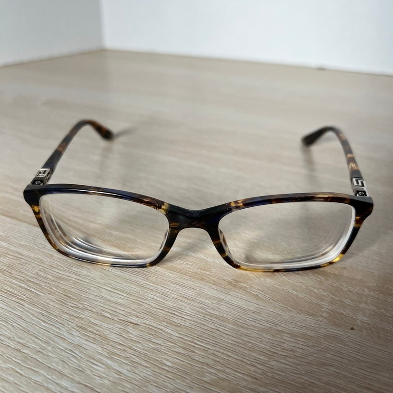 Versace Mod.3163 992 Eyeglasses Brown Marble Frames ONLY READ 52-17-140