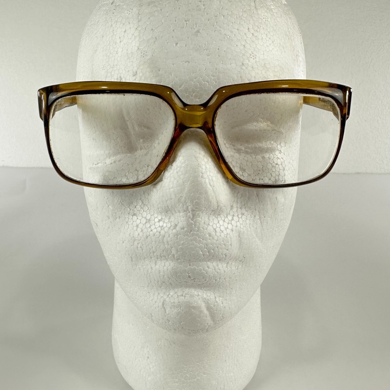 T. Brogan Eyeglasses Optyl 8702-20 54-15 Brown Thick Frames Canada Vintage