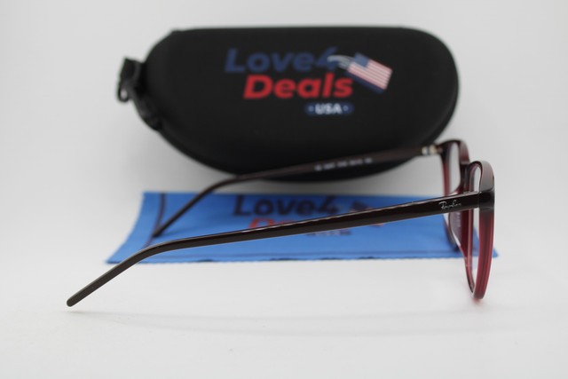NEW RAY-BAN RB 5387F 8139 VIOLET BROWN AUTHENTIC EYEGLASSES 54-18 gallery