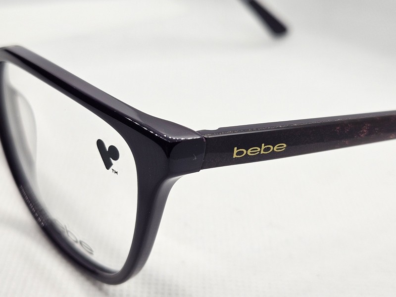 bebe BB5201 5201 500 Plum Dark Purple Women’s Eyeglasses Frame 53-16-135 gallery