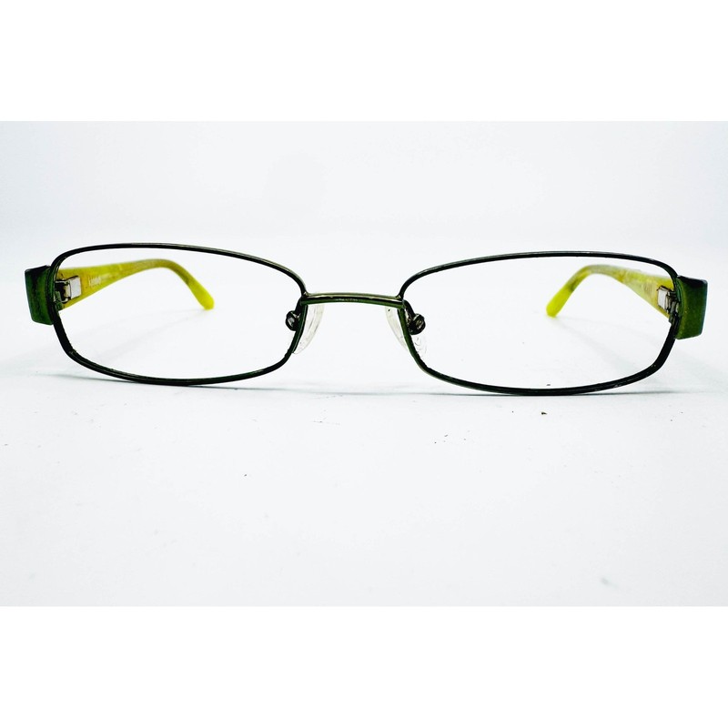 Kensie Eyeglasses Womens Green Geometric Pattern Full Rim Frames 48-16