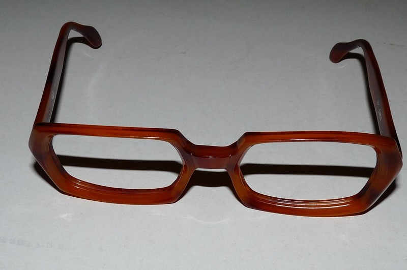 NEW ITALY OGZ 865 SAMOA Original 1960/70 Vintage Thick Eyeglasses Frame Full Rim