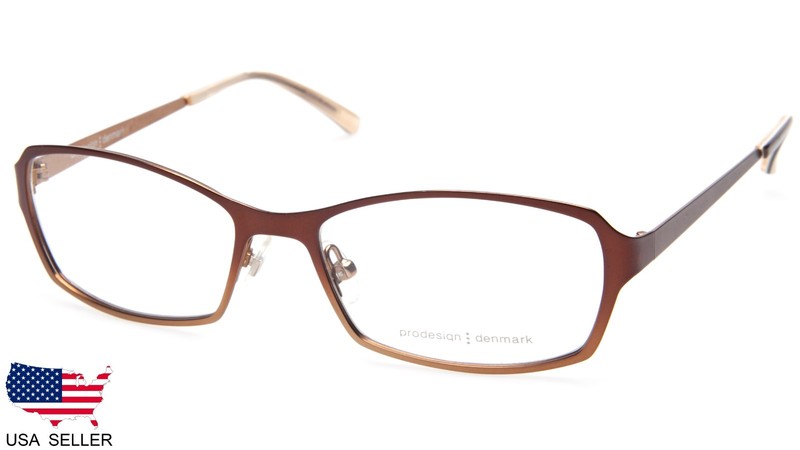 NEW PRODESIGN DENMARK 1259 c.5041 BROWN EYEGLASSES 53-16-135 B33mm Japan «READ»