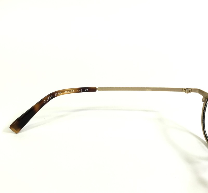 JF Rey Eyeglasses Frames JF2704 5505 Gold Gunmetal Matte Round 46-21-146 gallery