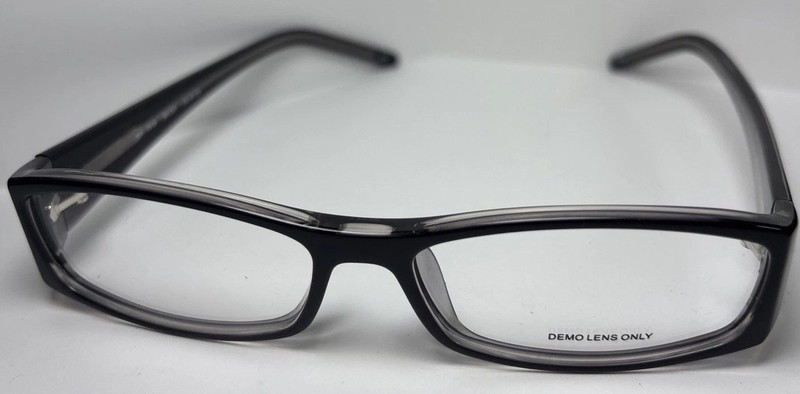 FGX WP 1016 BK/CR 53-14-135 Black Crystal Plastic Full Rim Eyeglasses Frame Demo