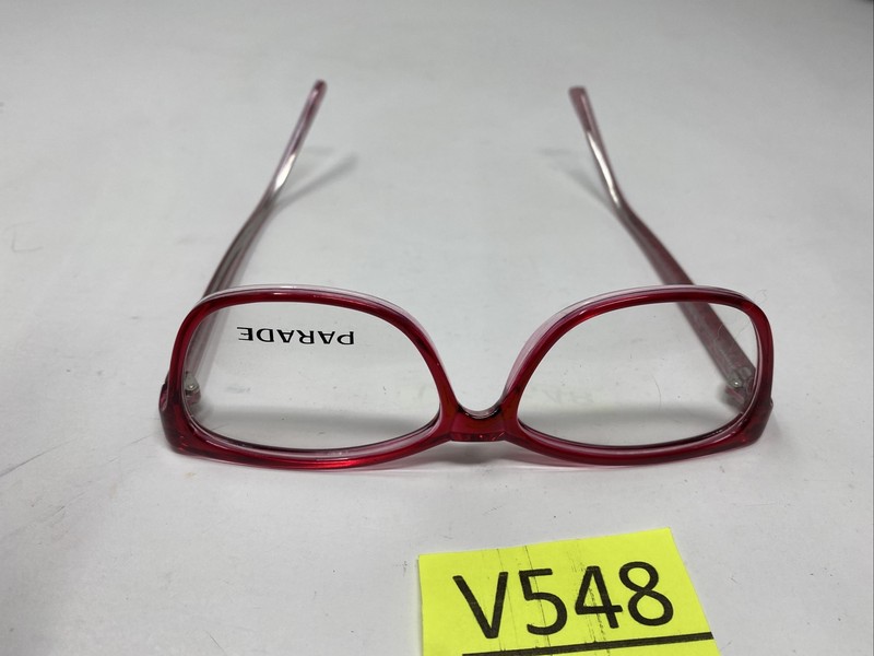 PARADE EYEWEAR Q SERIES 1736 CRYSTAL RED 54/16/135 EYEGLASSES FRAME V548 gallery