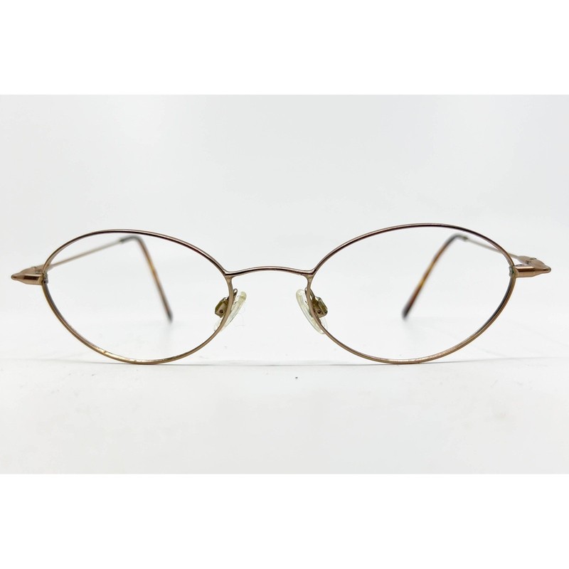 Marchon Kids Oval Eyeglasses Frames Metal Tortoise Temple 51-16-135 Eyewear