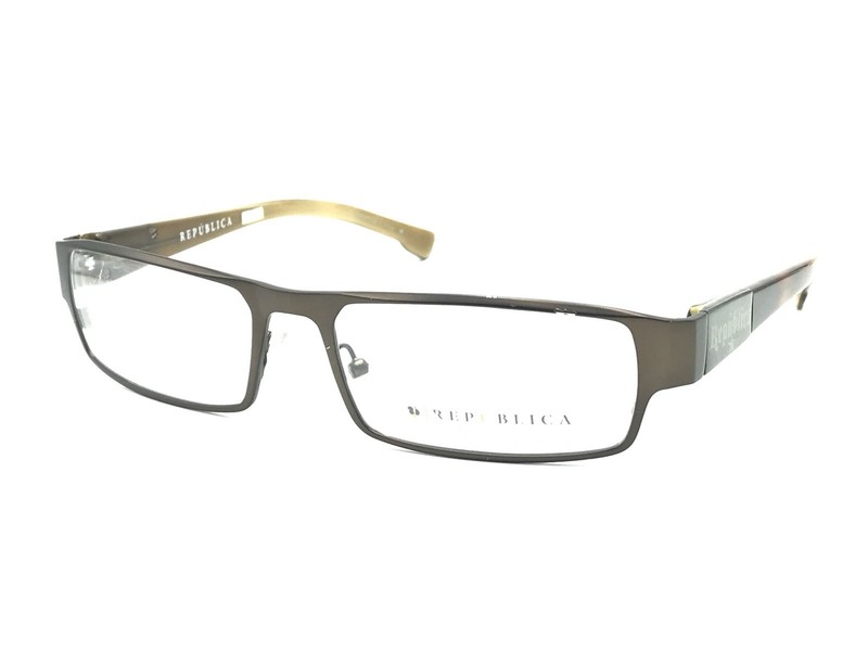 REPUBLICA MONTEVIDEO BR Brown Tortoise Rectangular Eyeglasses Frames 56-17 140 gallery