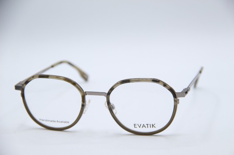 NEW EVATIK 9224 S212 HAVANA GUNMETAL AUTHENTIC FRAMES SUNGLASSES 51-21
