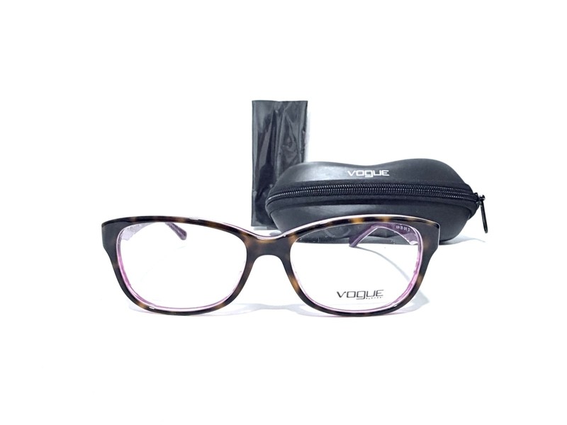 VOGUE VO 2814 2019 PURPLE HAVANA BROWN RX EYEGLASSES 53-16-135 MM W/CASE NEW
