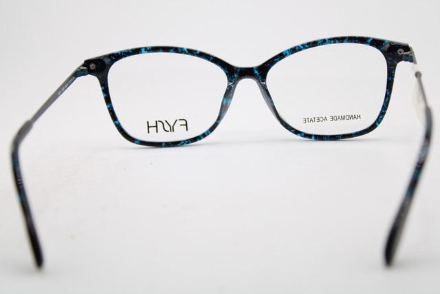 NEW FYSH 3690 M404 BLUE MARBLE GUNMETAL AUTHENTIC EYEGLASSES 51-15 gallery