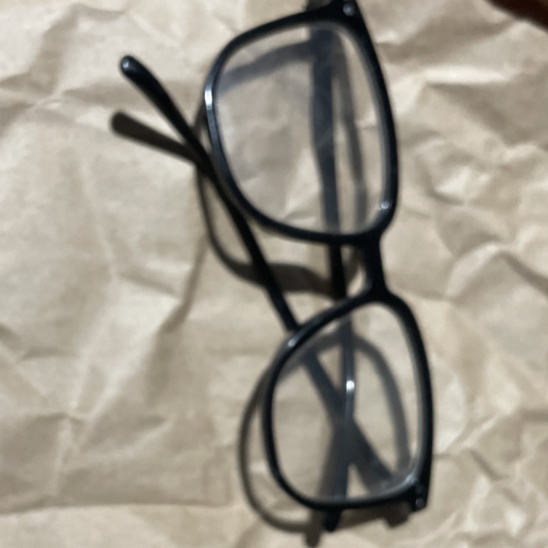 Rectangular Full Rim Plastic Eyeglasses Frames Black Solid Unisex Adults gallery