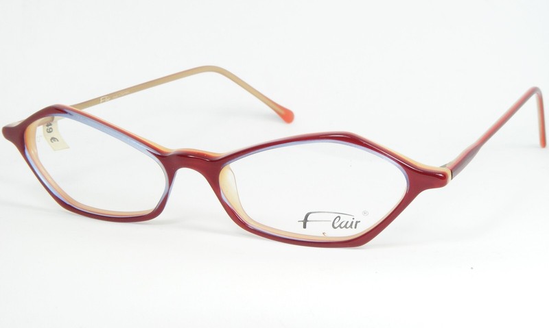 Vintage Flair Mod. 57 Col. 255 BLUE /RED /ORANGE EYEGLASSES GLASSES 50-14-135mm
