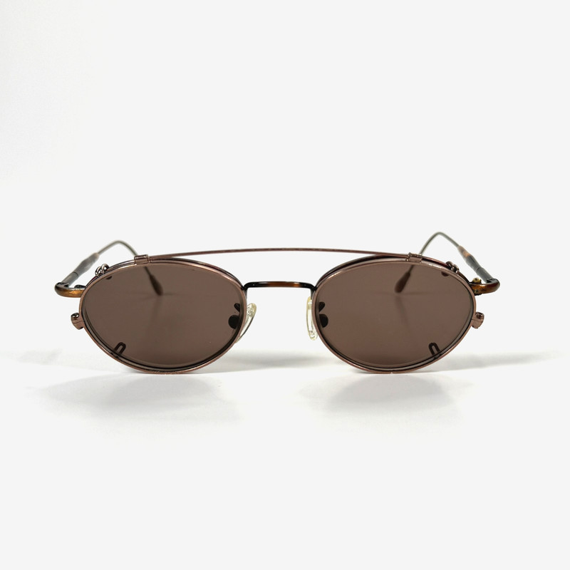 CHESTERFIELD 504 0002 Eyeglasses Frame Only w/ Sunglass Clip On 45-20-135 Italy gallery