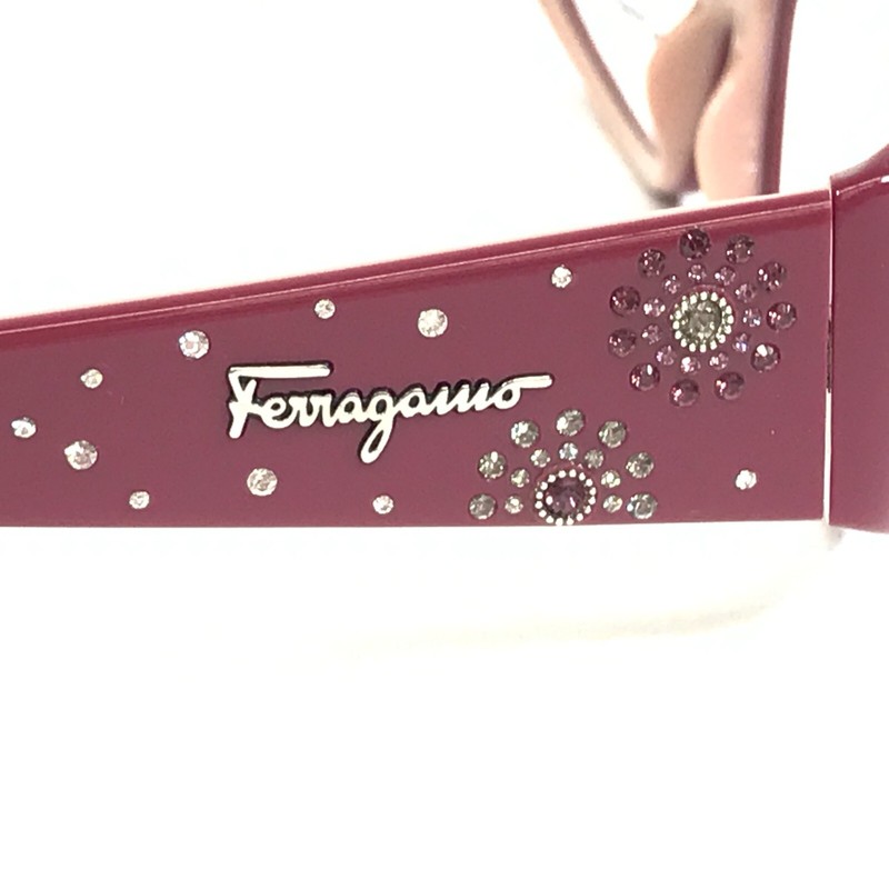 Salvatore Ferragamo Eyeglasses Frames 2645-B 589 Red Pink Beige 52-15-135 gallery