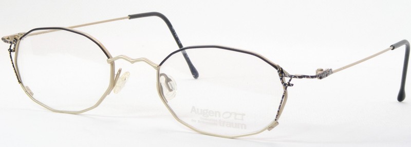 Vintage Augentraum 753 02 Pale Gold /Black /Other UNIQUE EYEGLASSES 46-19-140mm